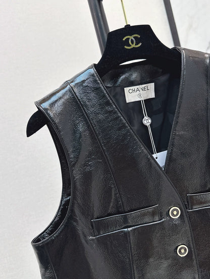 C 25A Premium Handcrafted Collection New Genuine Leather Vest