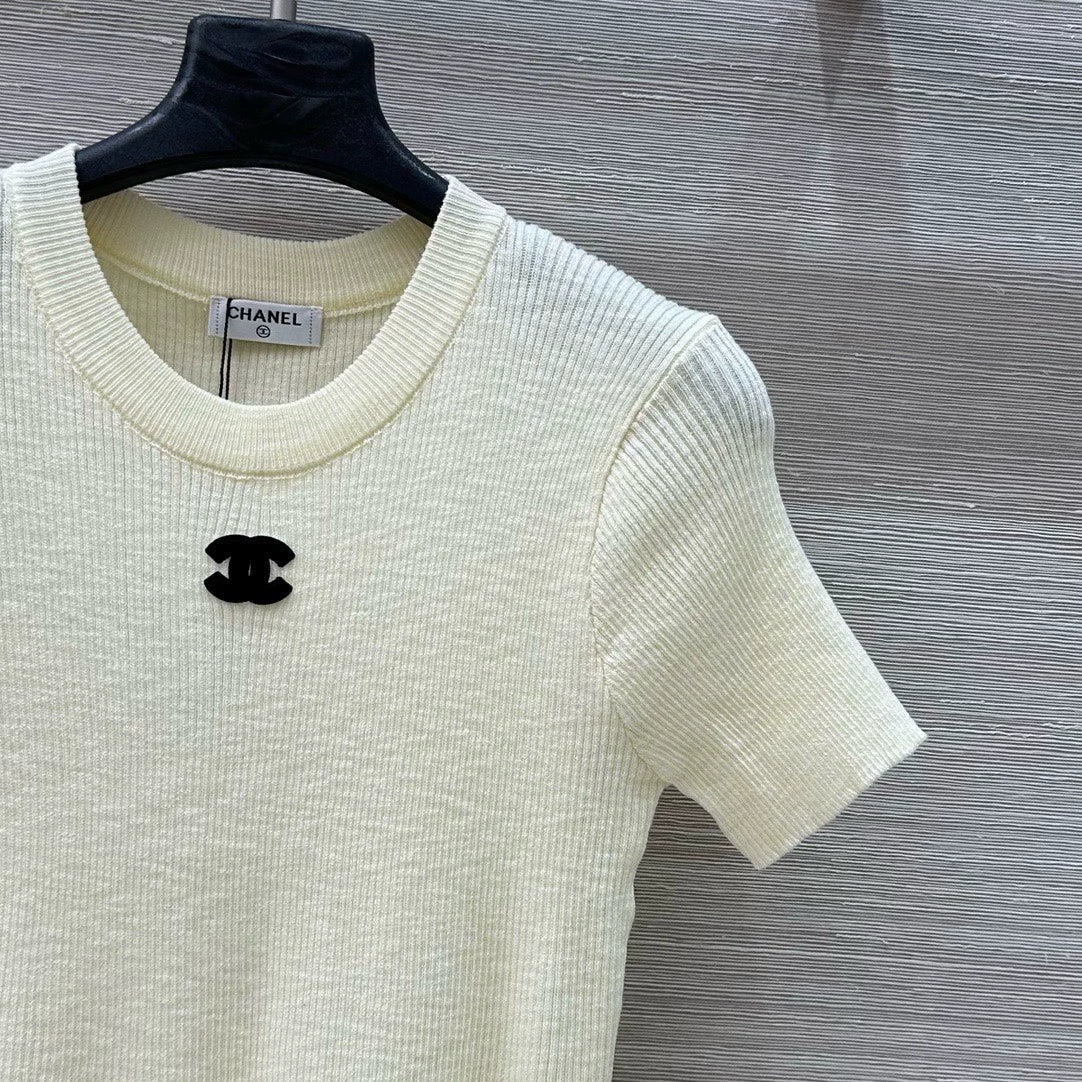 C 25 Dopamine Colorway Strick-Kurzarmoberteil
