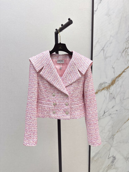 C 25fw Pink lapel jacket