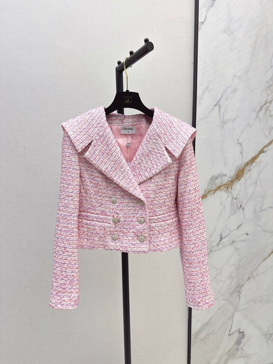 C 25fw Pink lapel jacket