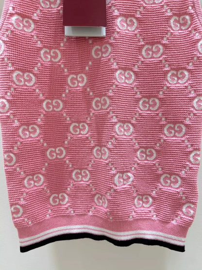 G 25 New Monogrammed Jacquard Knit Vest