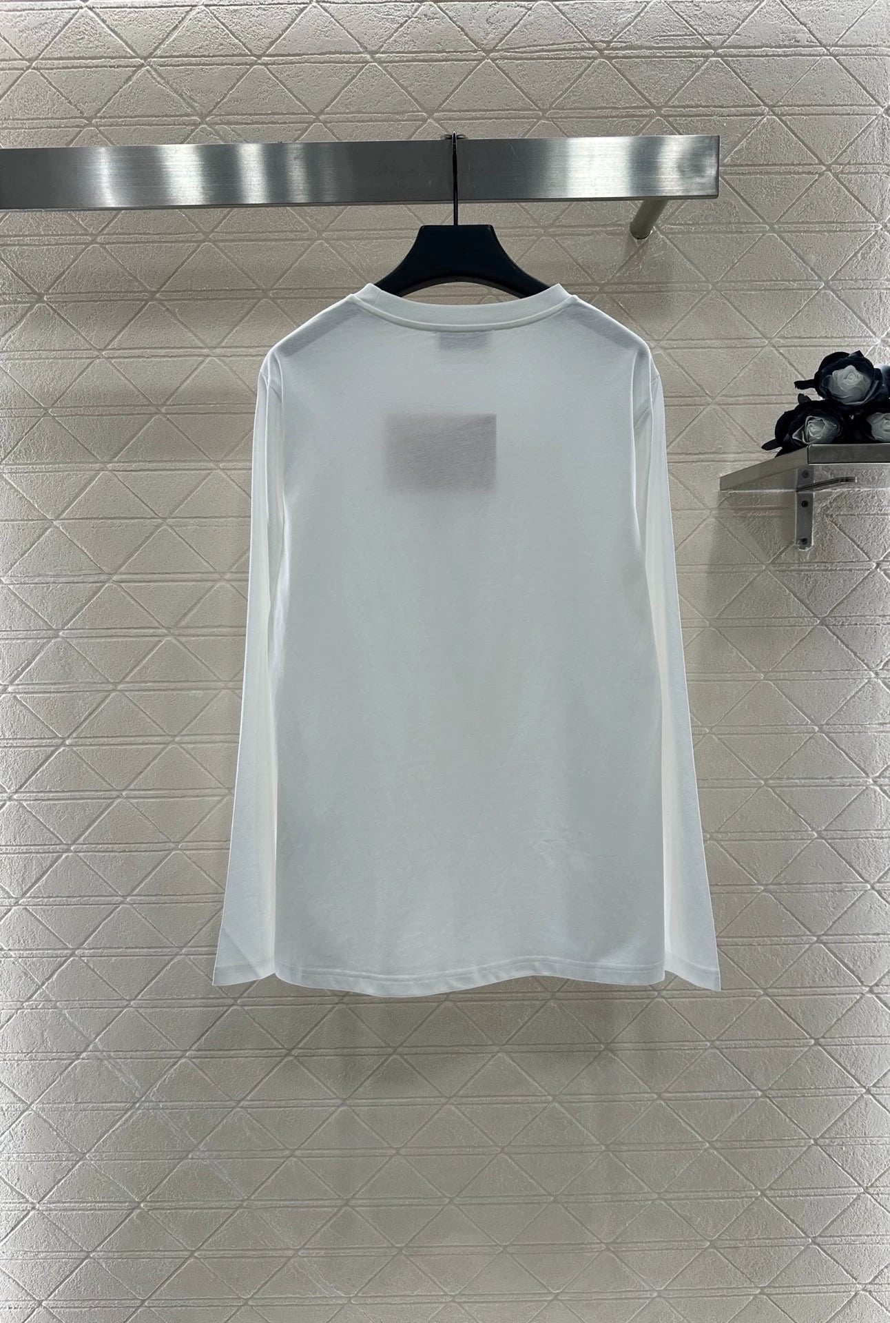 M 25 Crew-neck, rhinestone-embellished long-sleeved top