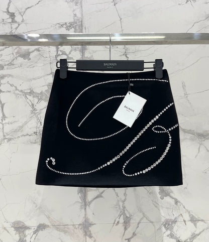 BA 25 new black hot diamond skirt