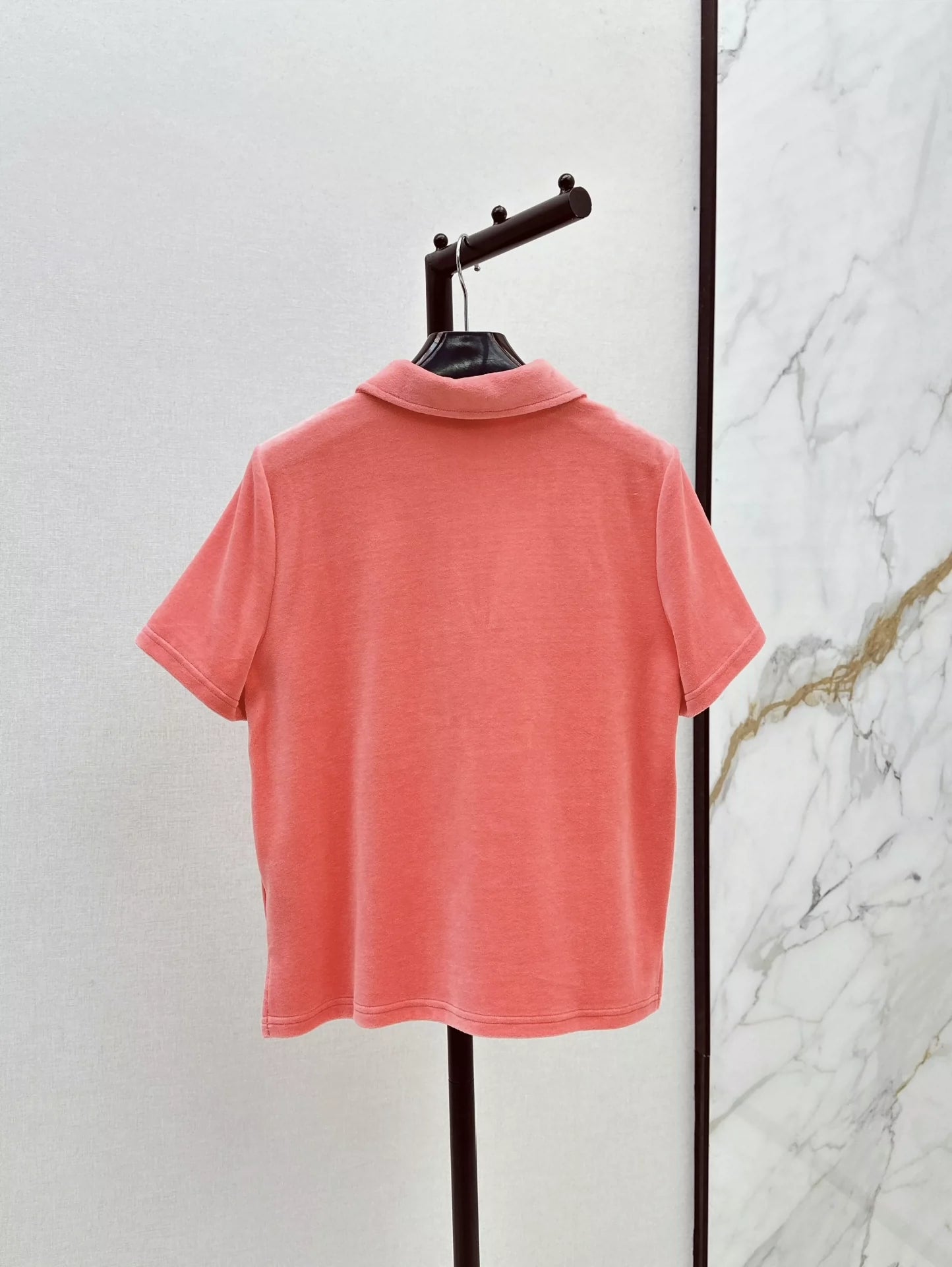 CE 25 new polo lapel velvet tops