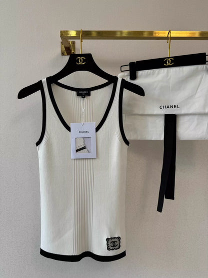 C 25 Spring and Summer New Short Sleeve Knitted Vest