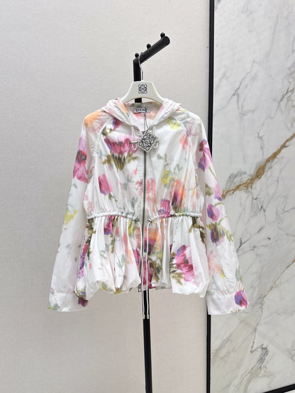 LO 25 Spring/Summer New Purple Sunscreen Hooded Lightweight Jacket