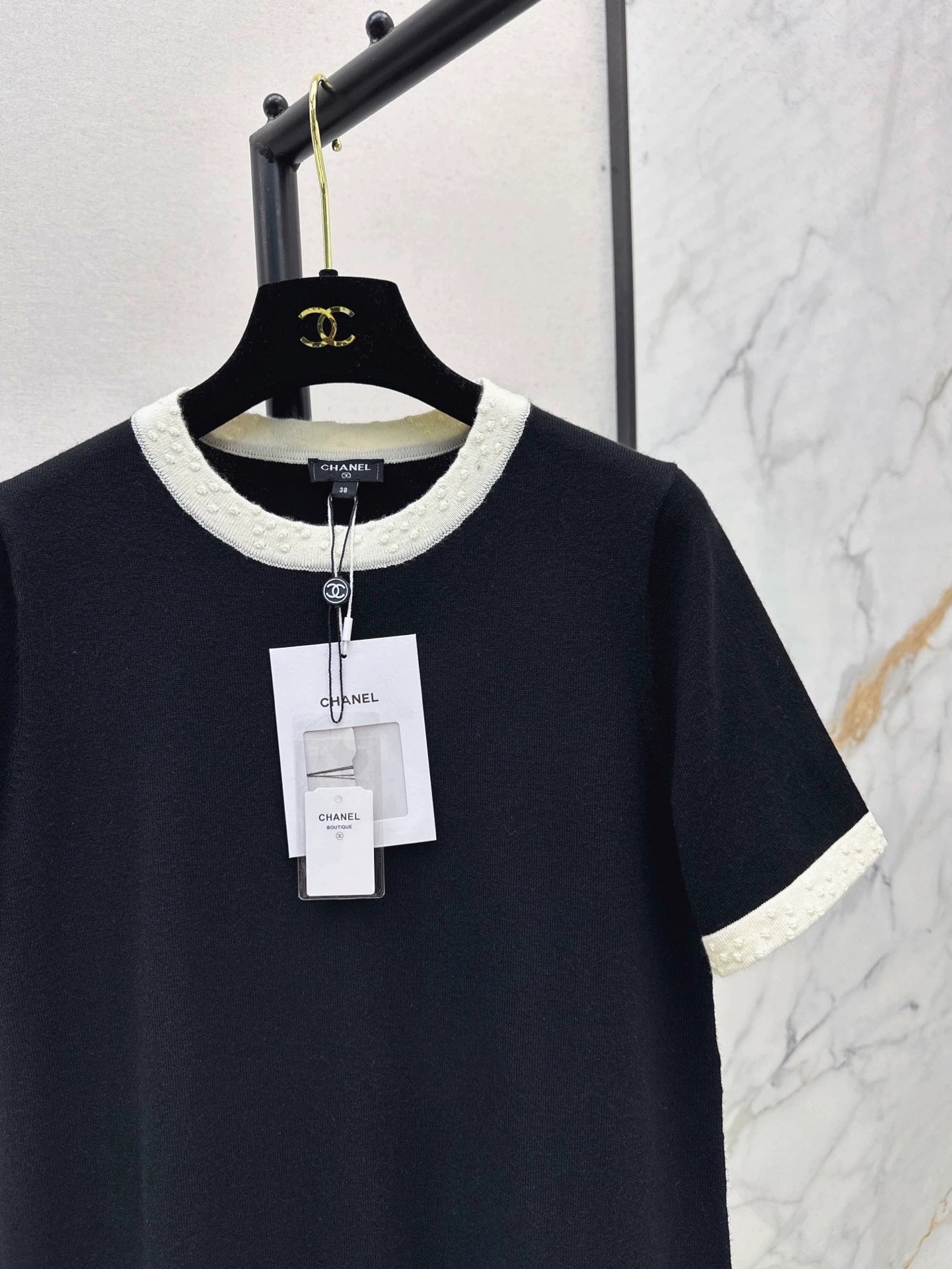 C 25 knitted short-sleeved top