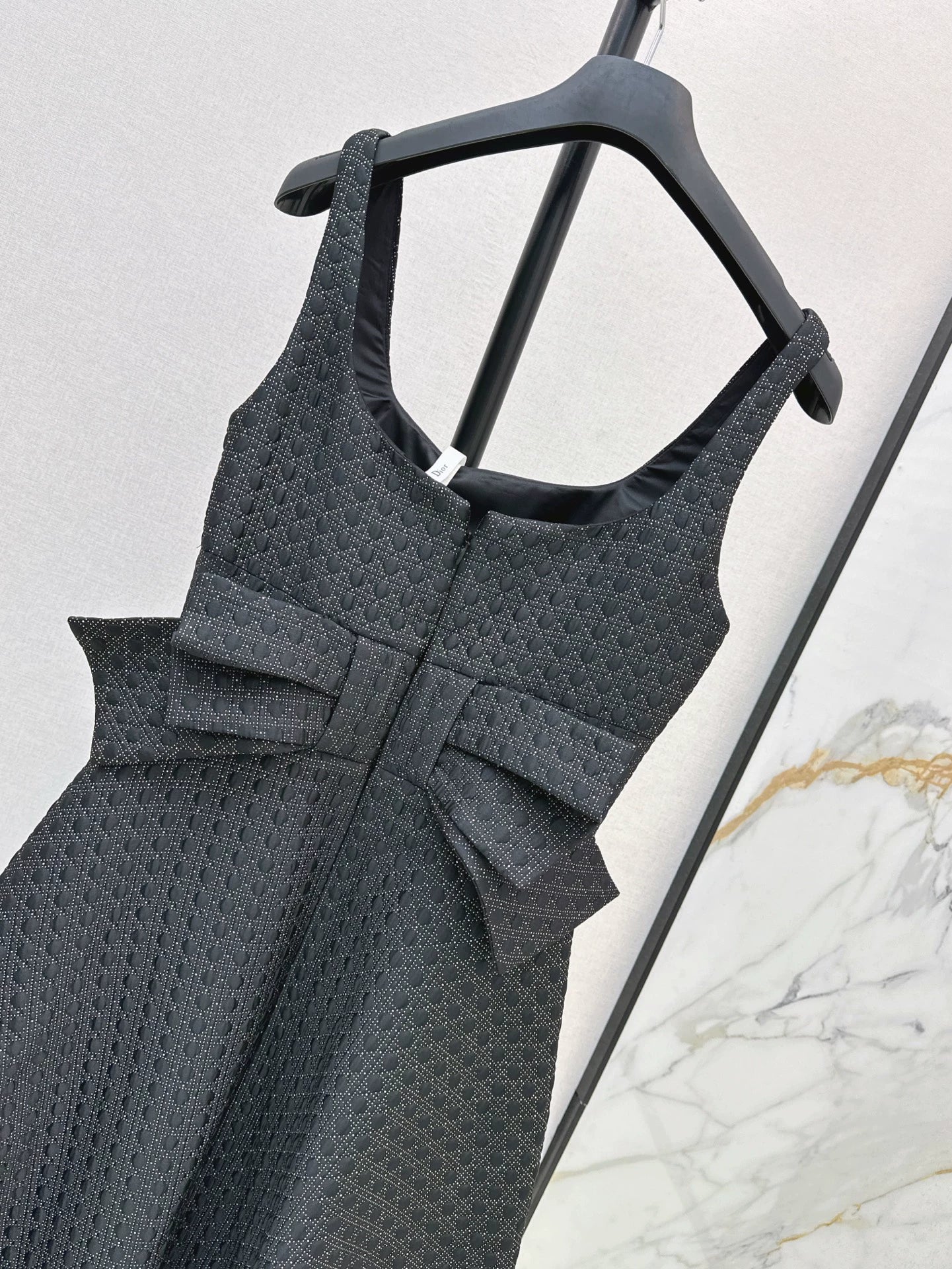 Di 25 New Black and Gold Bowknot Back Waist Suspender Dress