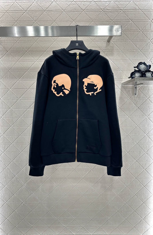 L 25 Hooded Zip-Up Sweatshirt Jacket
