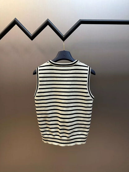 CE 25 Striped knit undershirt