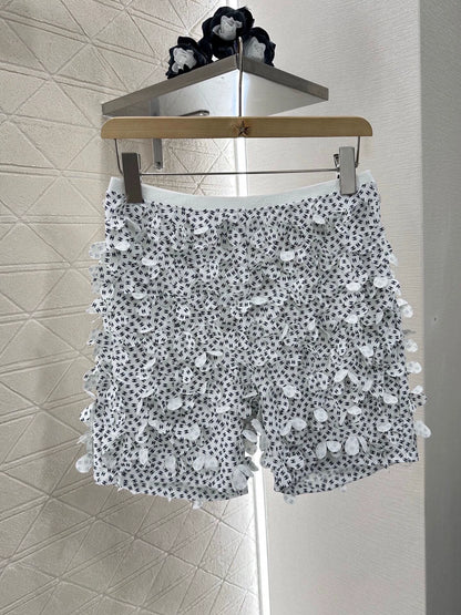 D 25 Petal high-waisted shorts