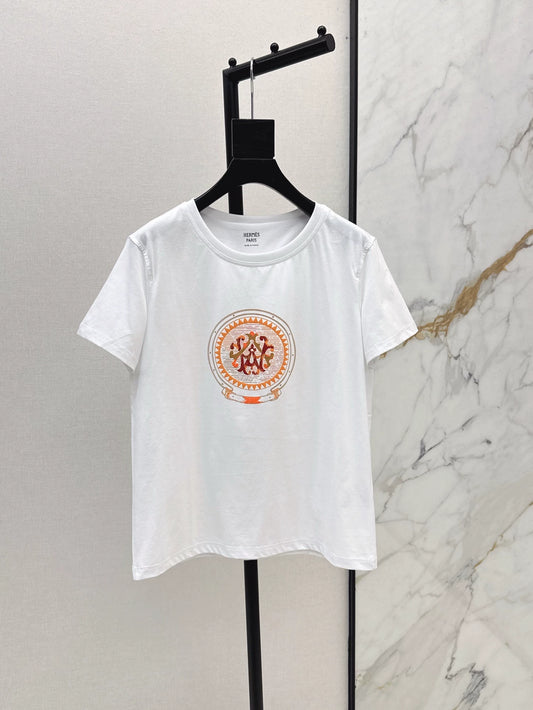 H 25 Spring/Summer New Paris Series Short Sleeve T-Shirt