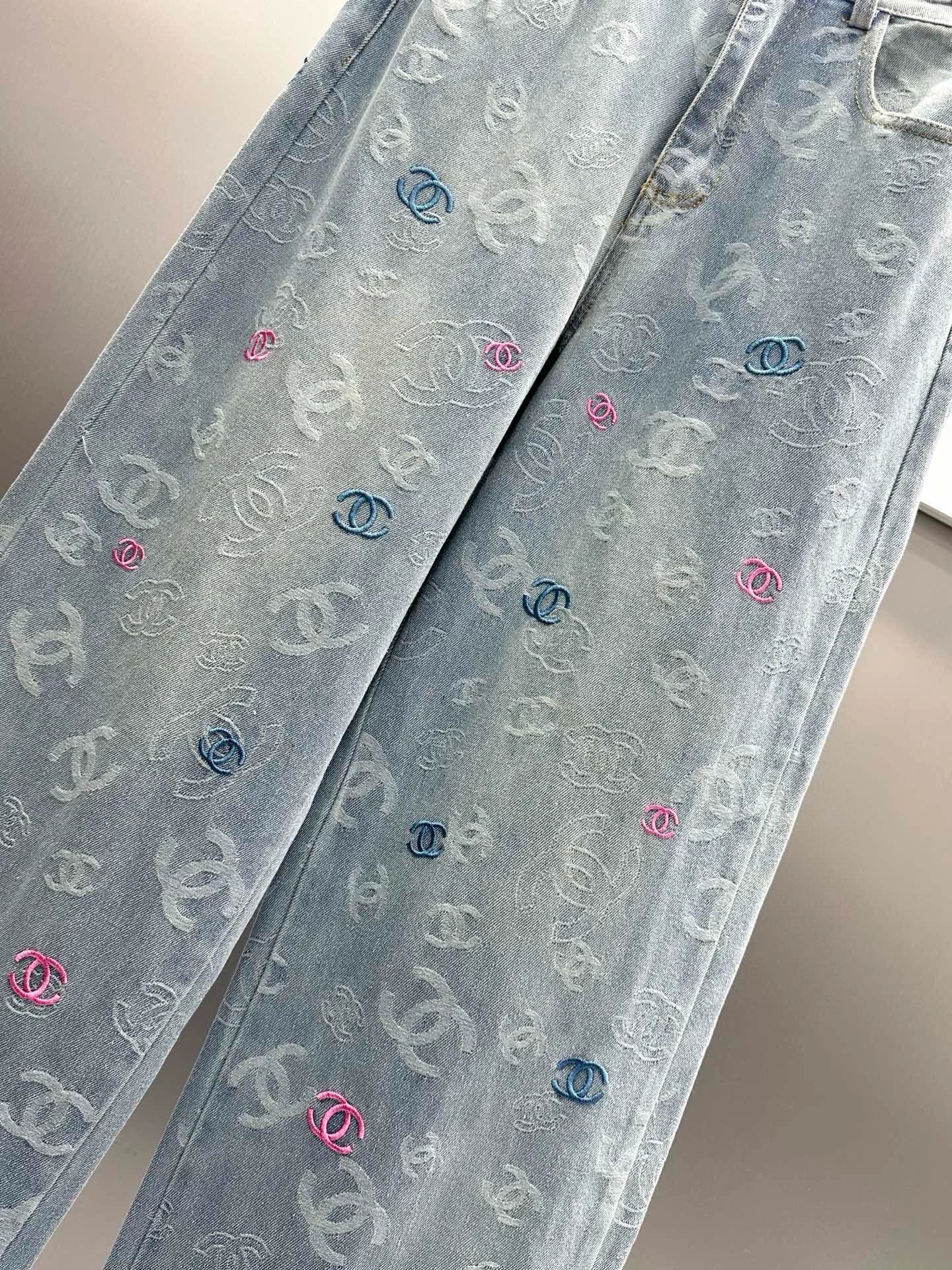 C 25 Summer new design jacquard jeans