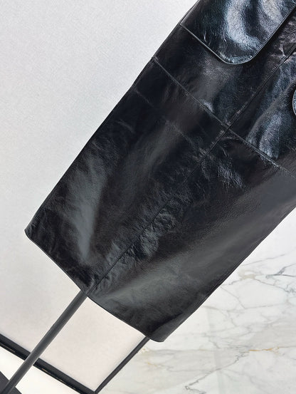 C 25A Premium Handcrafted Collection New Genuine Leather Skirt