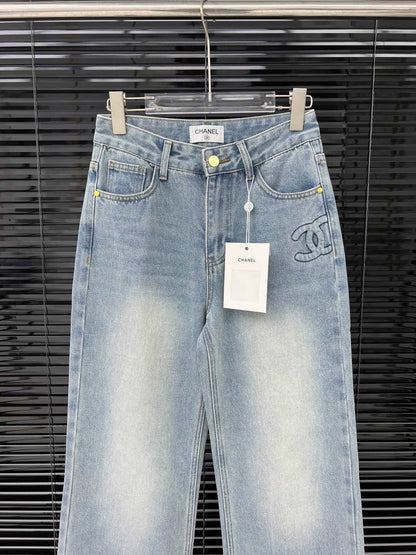 C 25 New Arrivals Straight-leg Pants High Waist Straight-leg Style