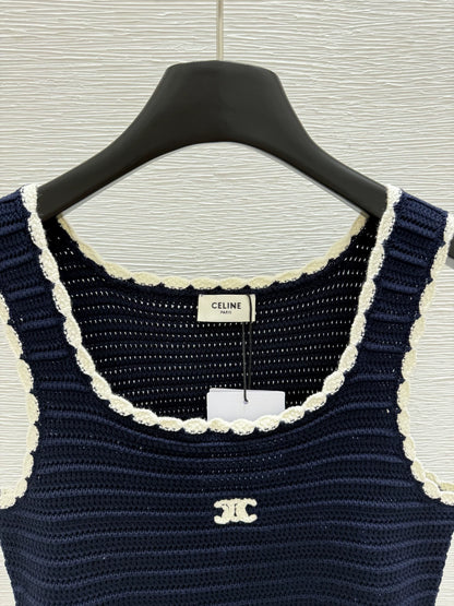 Ce 25 New Pocket Knit Vest Dress