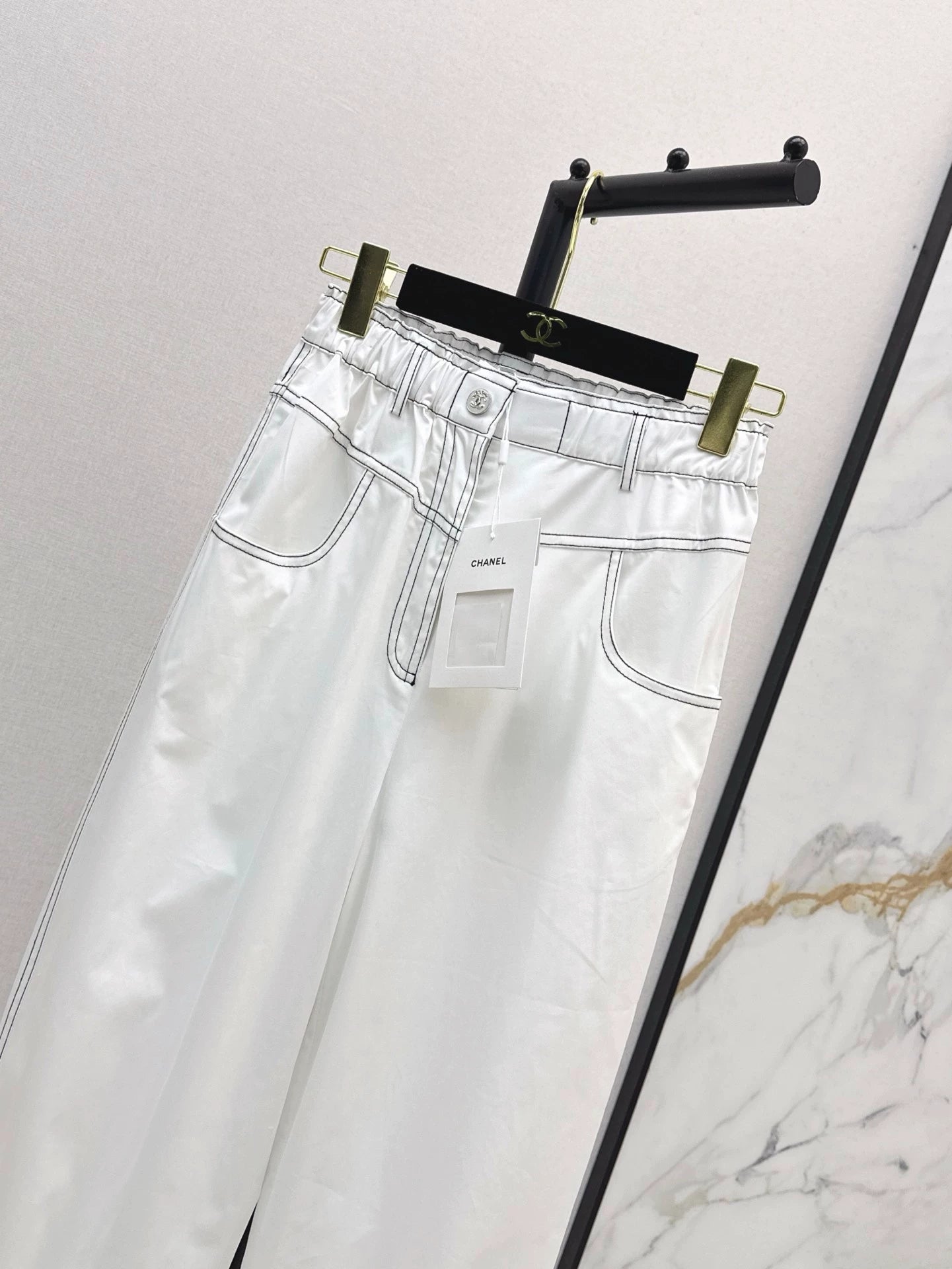 c 25 Spring/Summer New High Waisted Drawstring Trousers