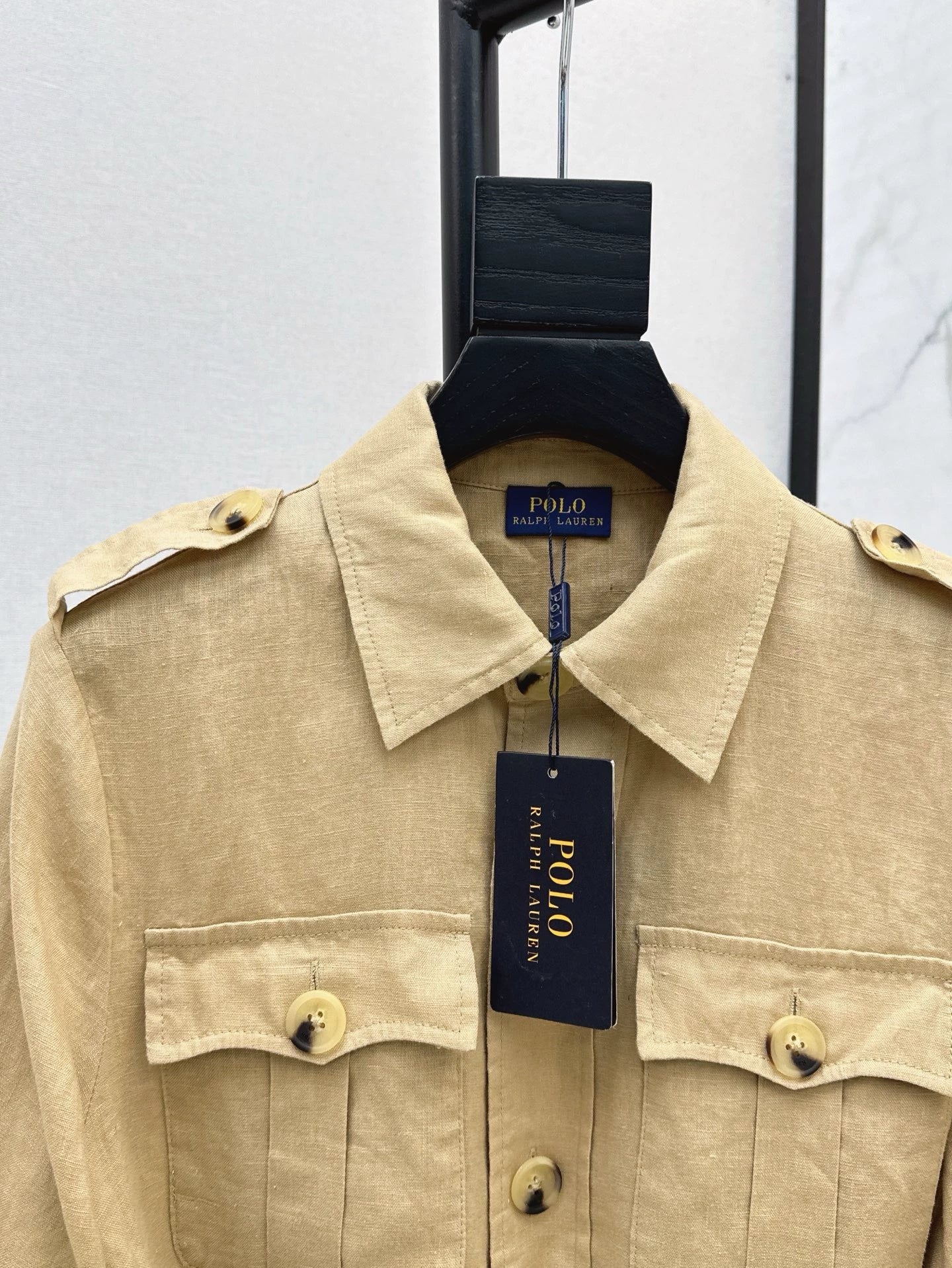 RA 25 Spring and Summer New Khaki Short Sleeve Trench Coat Top