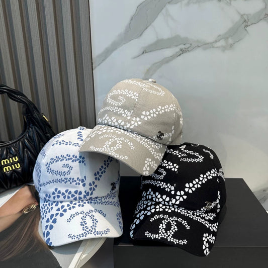 C 25 New Arrival Petal Print Cap