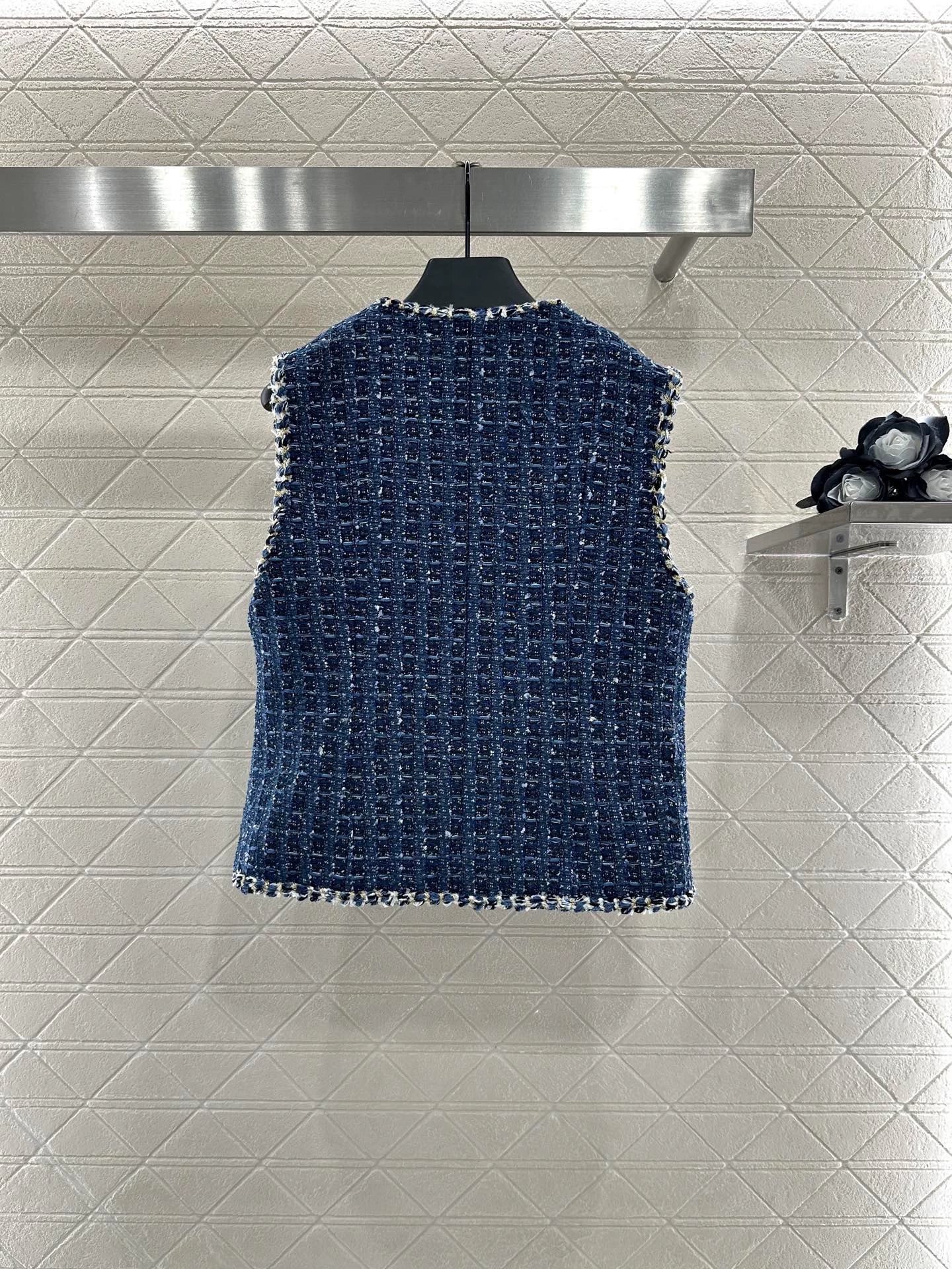 C 25fw Woven Tweed Vest