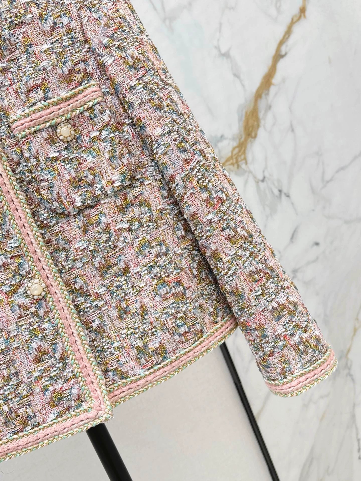 Ce 25 New trim design tweed jacket