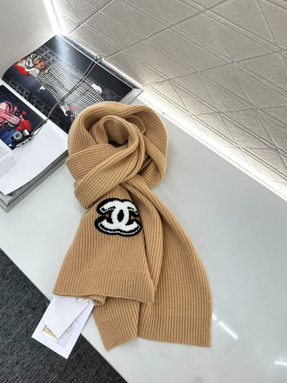 C 25 Logo cashmere scarf
