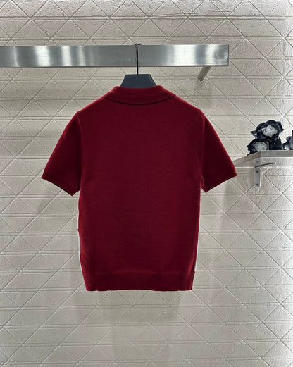 M 25 Diamond check polo short-sleeve.