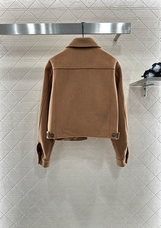 L 25 lapel woolen coat