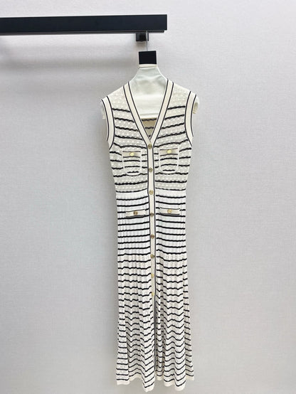 SA 25 Early Fall Latest Knit Long Sleeveless Dresses