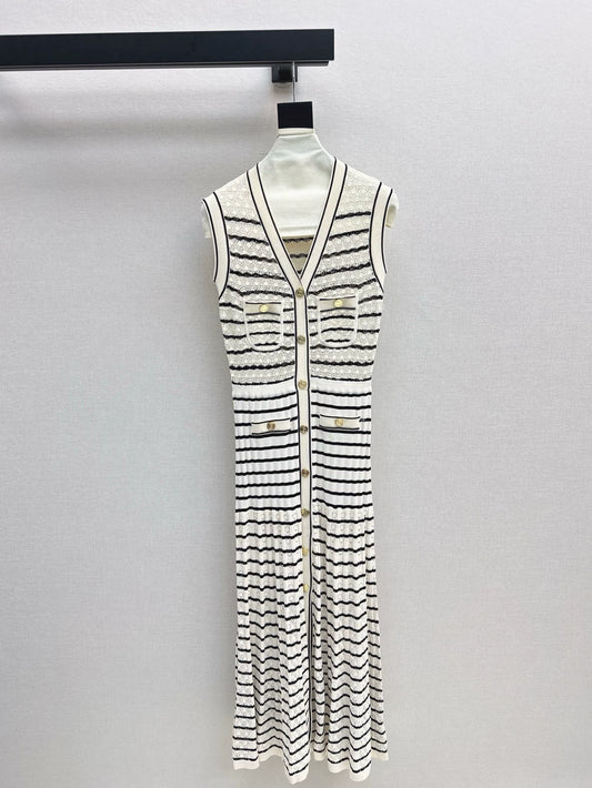 SA 25 Early Fall Latest Knit Long Sleeveless Dresses