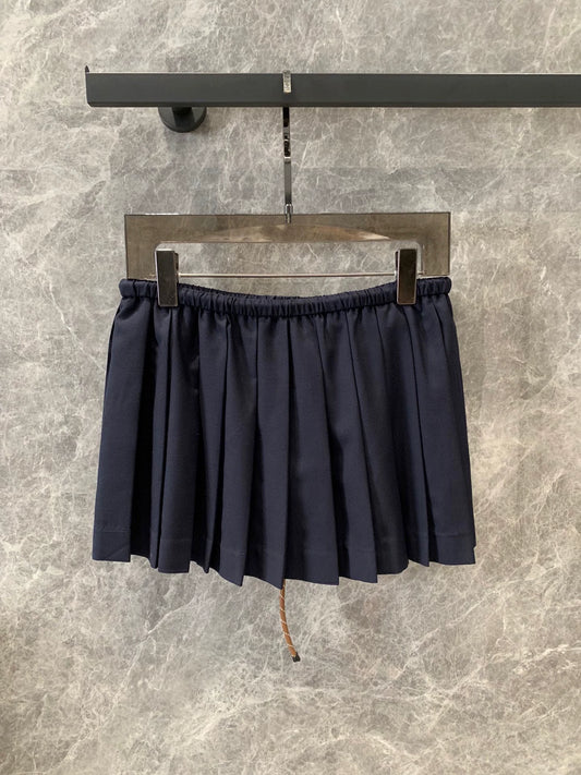 M 24 Spring and Summer New Products Hemp Rope Pleated Short Skirt
