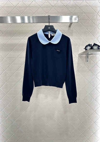 M 25 Spliced knitted long sleeves