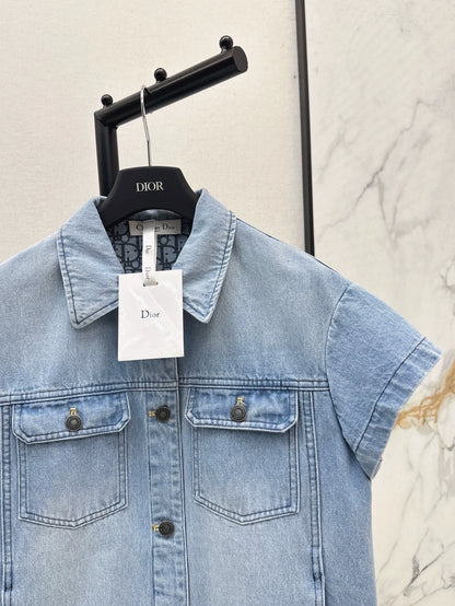 D 25 spring and summer new cowboy short-sleeved jacket
