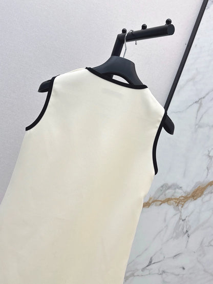 D 25 Spring/Summer New Double Pocket Decoration Sleeveless Dresses
