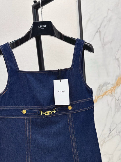 CE 25 Spring/Summer New Denim Vest Dress