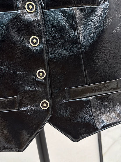 C 25A Premium Handcrafted Collection New Genuine Leather Vest