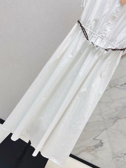 M 25 Spring and Summer New Lapel Short Sleeve Dress
