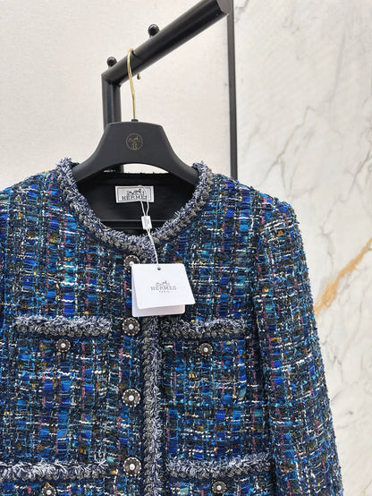 He 25 Tweed jacket with trim