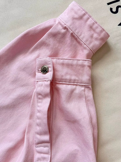 L 25Ss Spring/Summer New Pink Denim + Wide Leg Pants