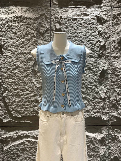 M 25 Bow Tie Knit Vest