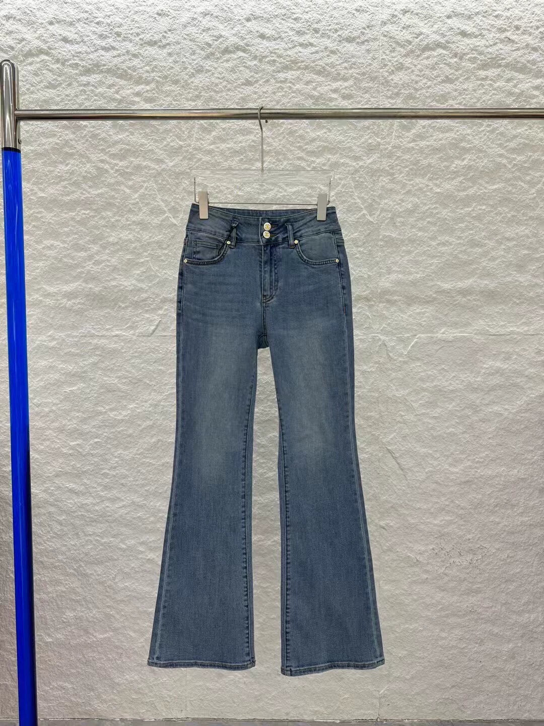 C 25 Slim-fit bootcut jeans