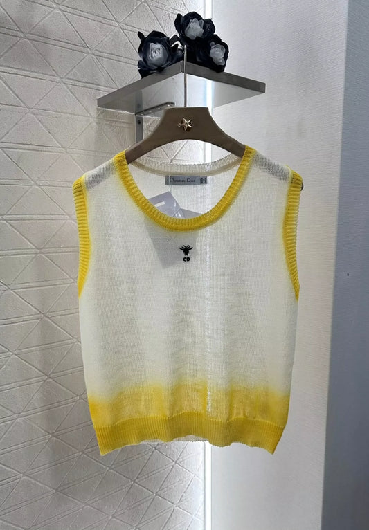 D 25 Summer New Crew neck gradient knit undershirt