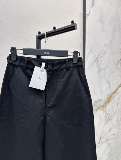 D 25Ss Early Fall New Elastic Waist Straight-Leg Pants