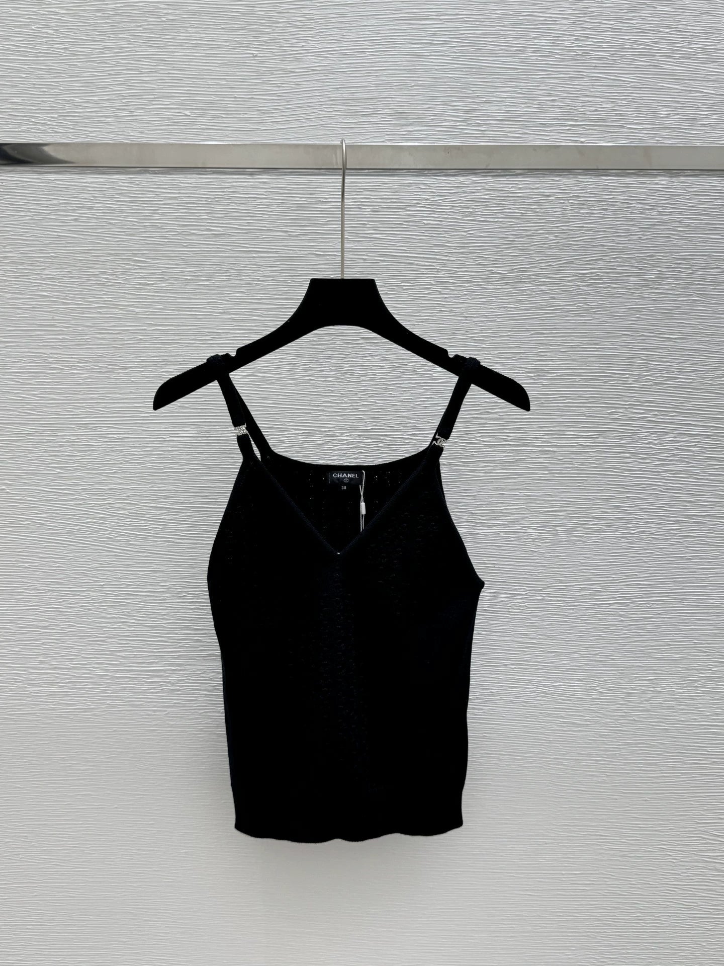 C 25 New Solid Color Simple Knit Suspenders