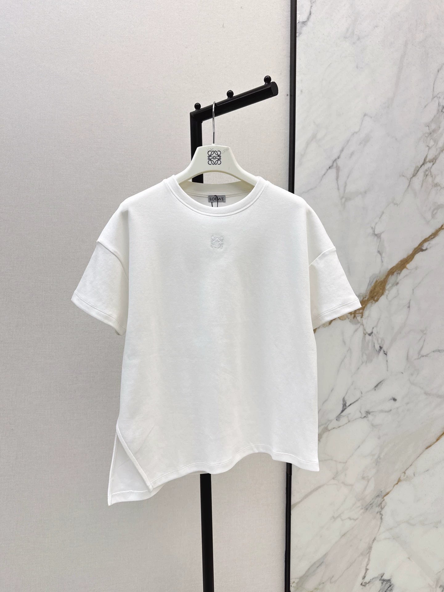 LO 25 Spring and Summer New Irregular Short Sleeve T-shirt
