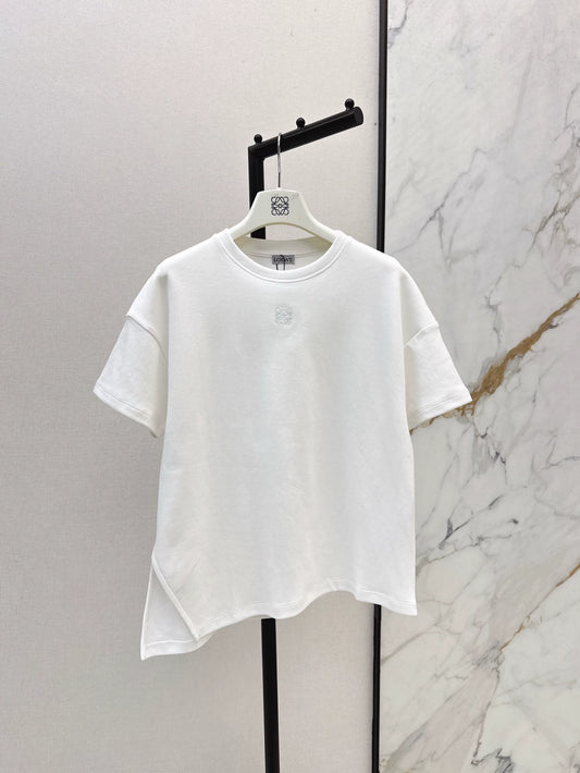 LO 25 Spring and Summer New Irregular Short Sleeve T-shirt