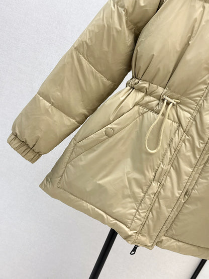 Bru 25fw Plaid double-faced down jacket