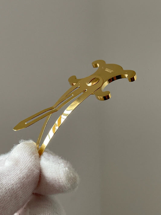 CE 25 Snap-on Hair Clip Gold