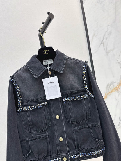 C 25 Early Autumn New Celebrity Style Denim Jacket