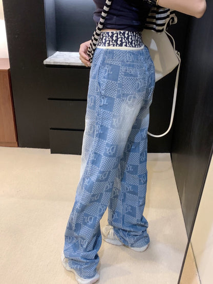 D 25 New Elastic Webbing Tencel Jeans
